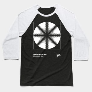 Black Hole Sun / Minimalist Style Graphic Design Baseball T-Shirt